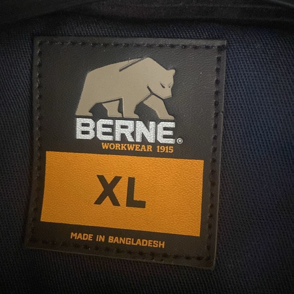 Berne Men insulated Coveralls Jacket Size XLarge. Chest 48-50 Blue. - Picture 5 of 9